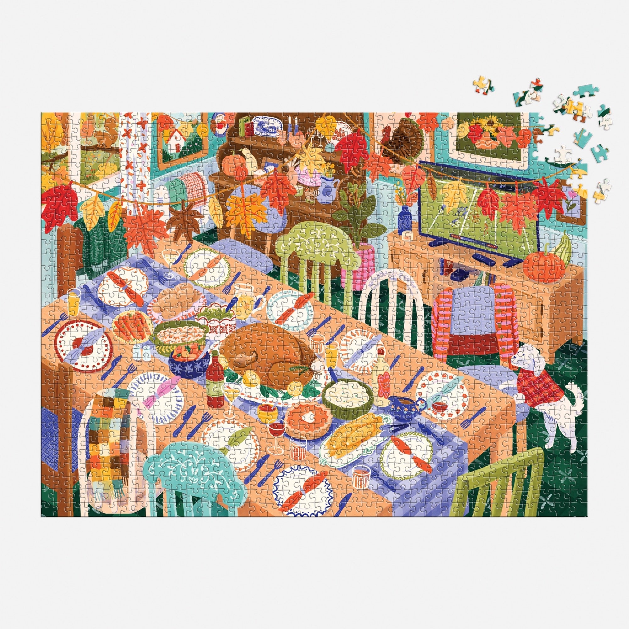 galison-jigsaw-puzzles-thankful-table-1000-teile-puzzle-herbst image 4