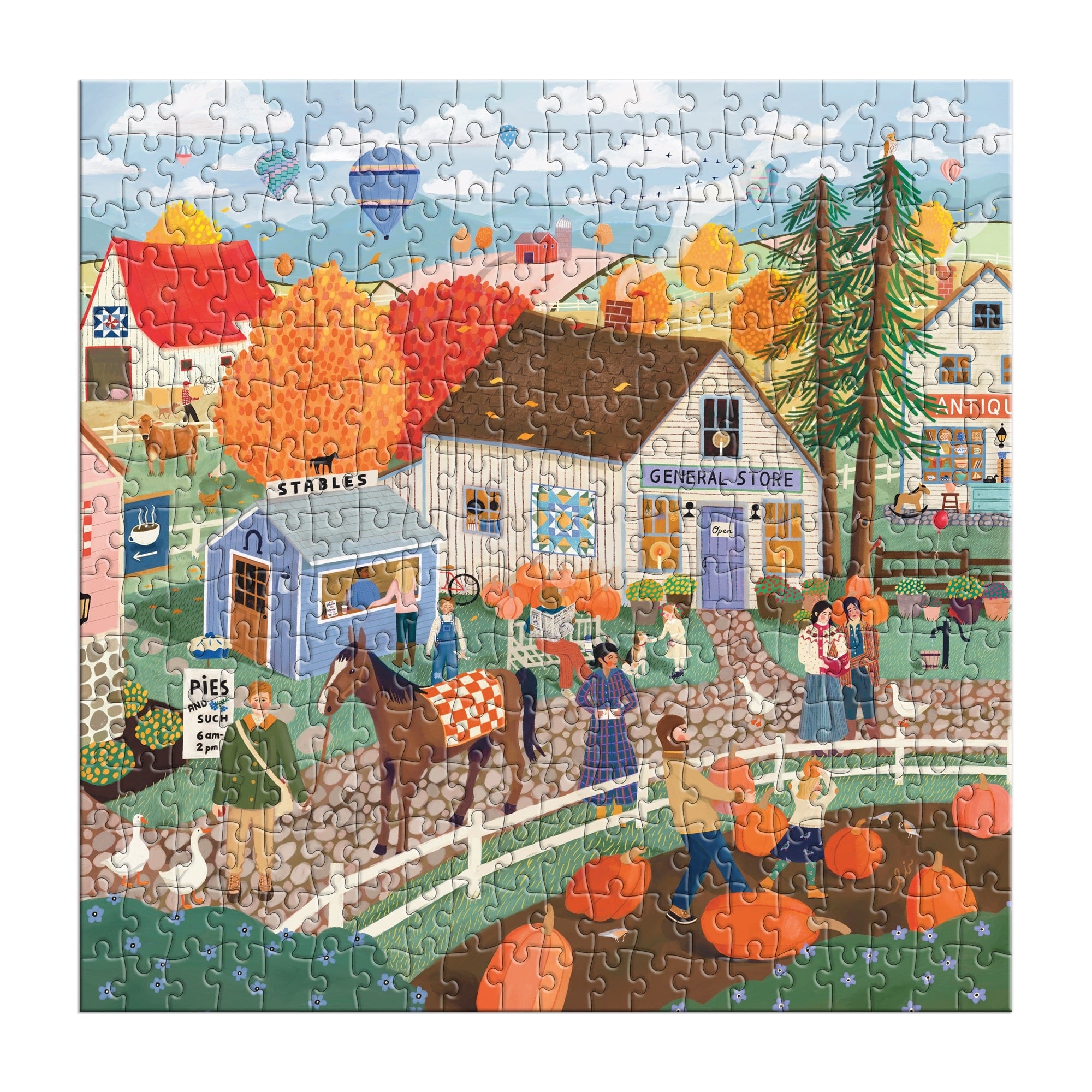 galison-autumn-square-puzzle-300-teile-herbst image 3