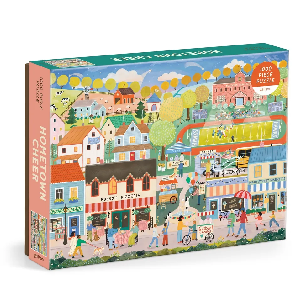 galison-hometown-cheer-1000-teile-puzzle-kleinstadt image 1