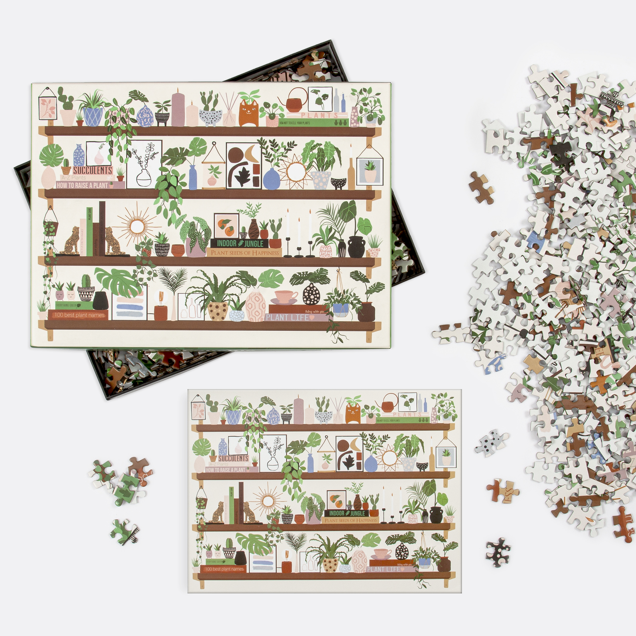 galison-plant-shelfie-puzzle-1000-teile-pflanzenregal image 3