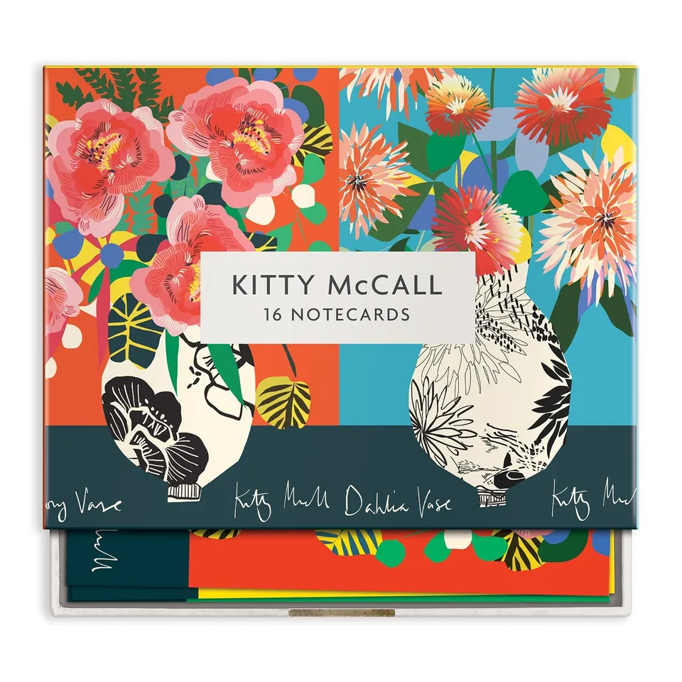 galison-kitty-mccall-kartenbox-16-karten-blumen image 1