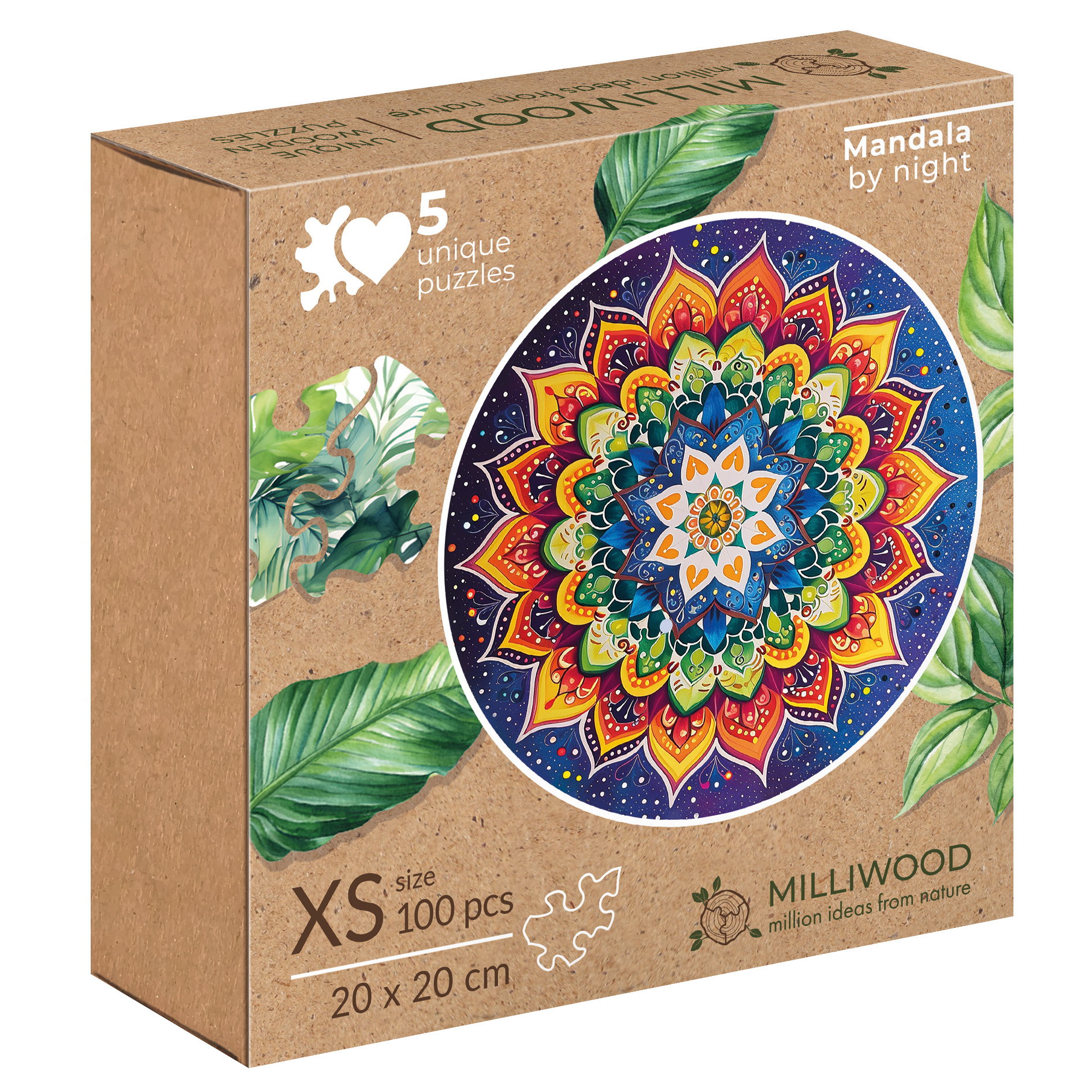 milliwood-peace-and-harmony-nacht-mandala-holzpuzzle-100-teile image 6