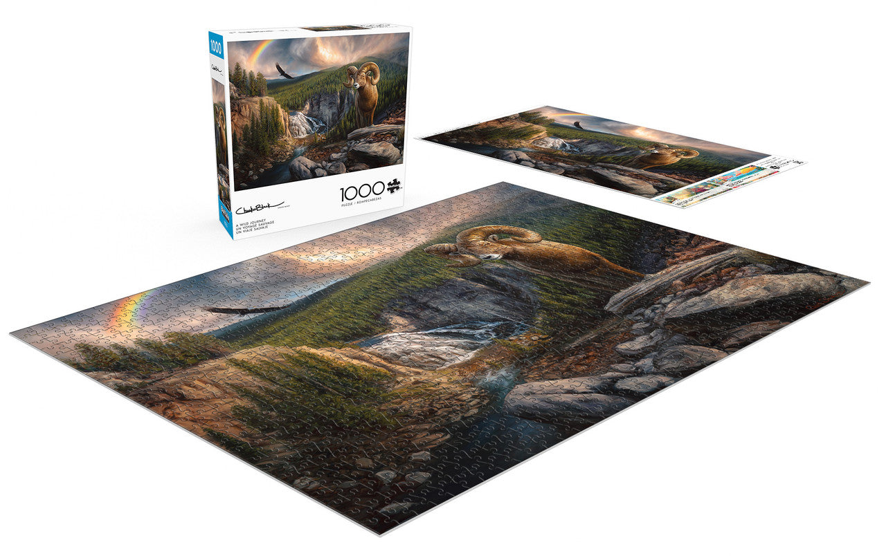 buffalo-games-black-a-wild-journey-1000-teile-puzzle image 4
