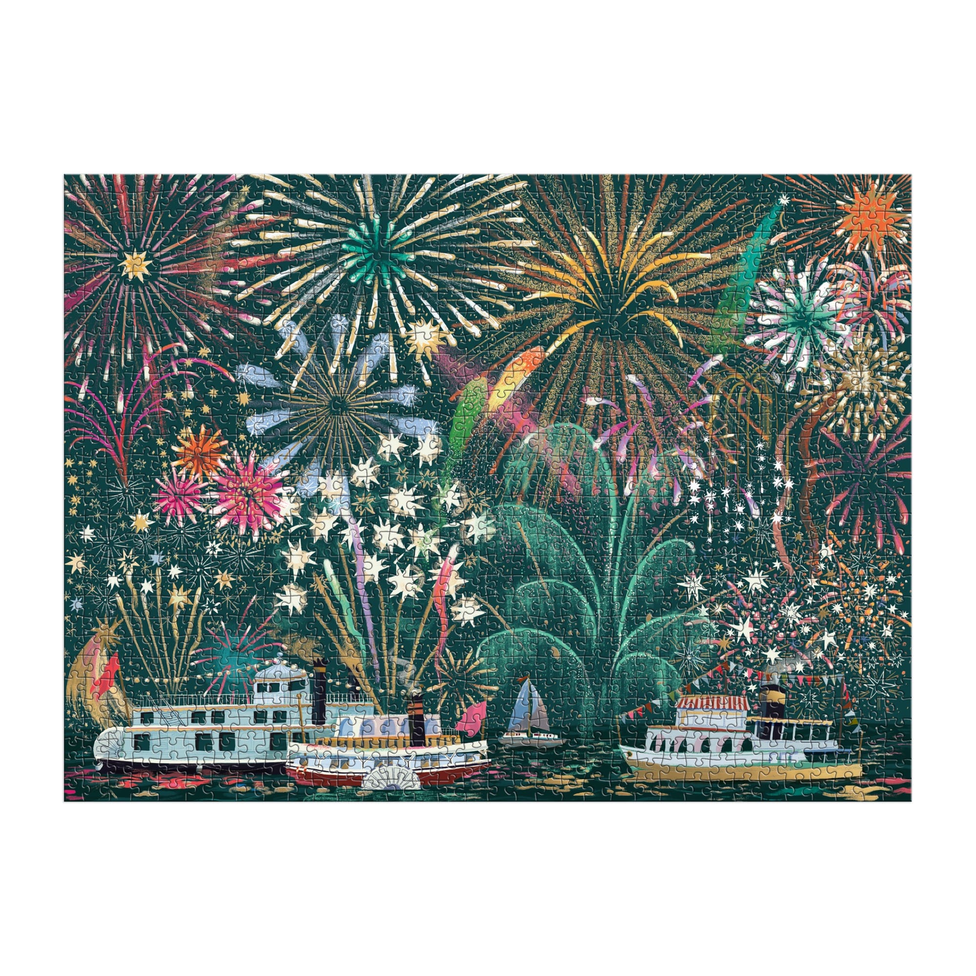 galison-fireworks-jubilee-1000-teile-puzzle-mit-folie image 3