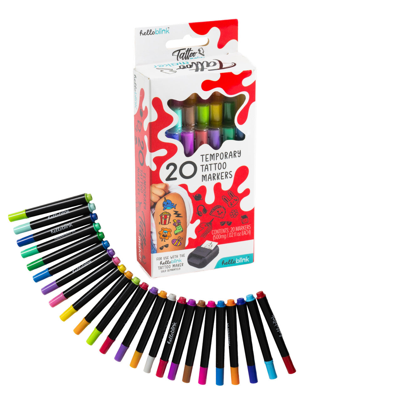 ceaco-hello-blink-tattoo-maker-spielset-20-marker-pack-tattoo image 1