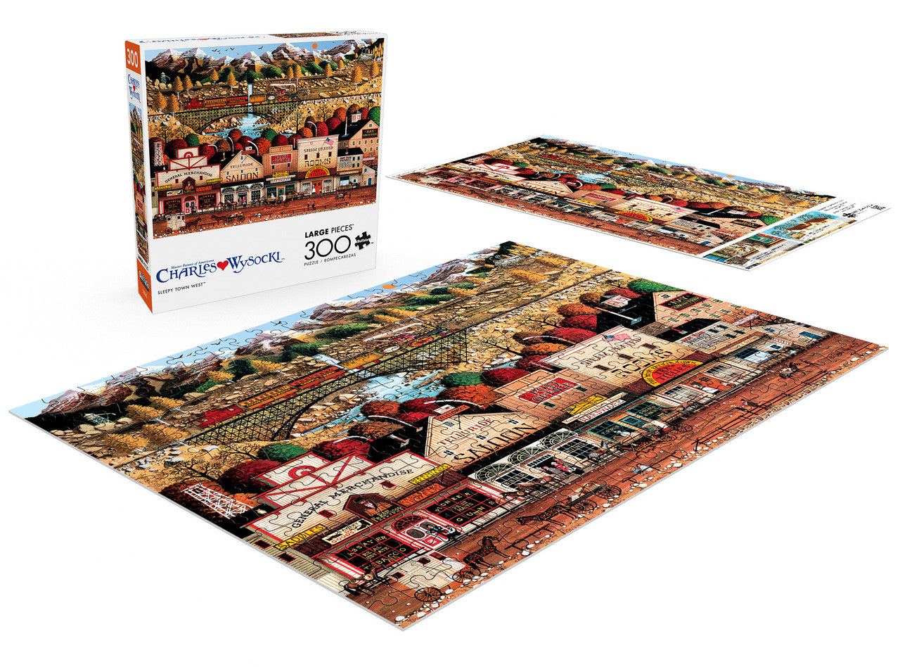 buffalo-games-sleepy-town-west-300-teile-puzzle-xl-wild-west image 3