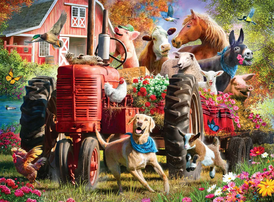 buffalo-games-country-life-fun-times-farm-puzzle-1000-teile image 1