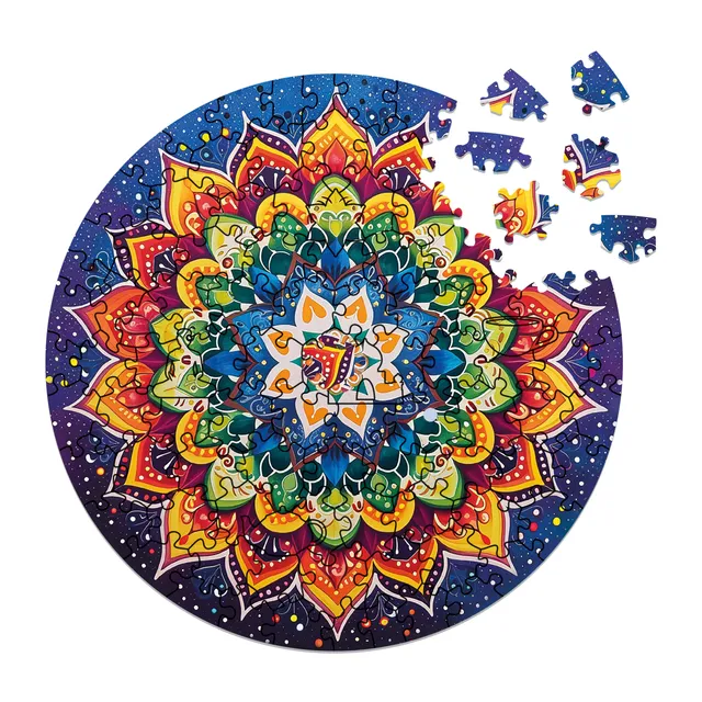 milliwood-peace-and-harmony-nacht-mandala-holzpuzzle-100-teile image 1