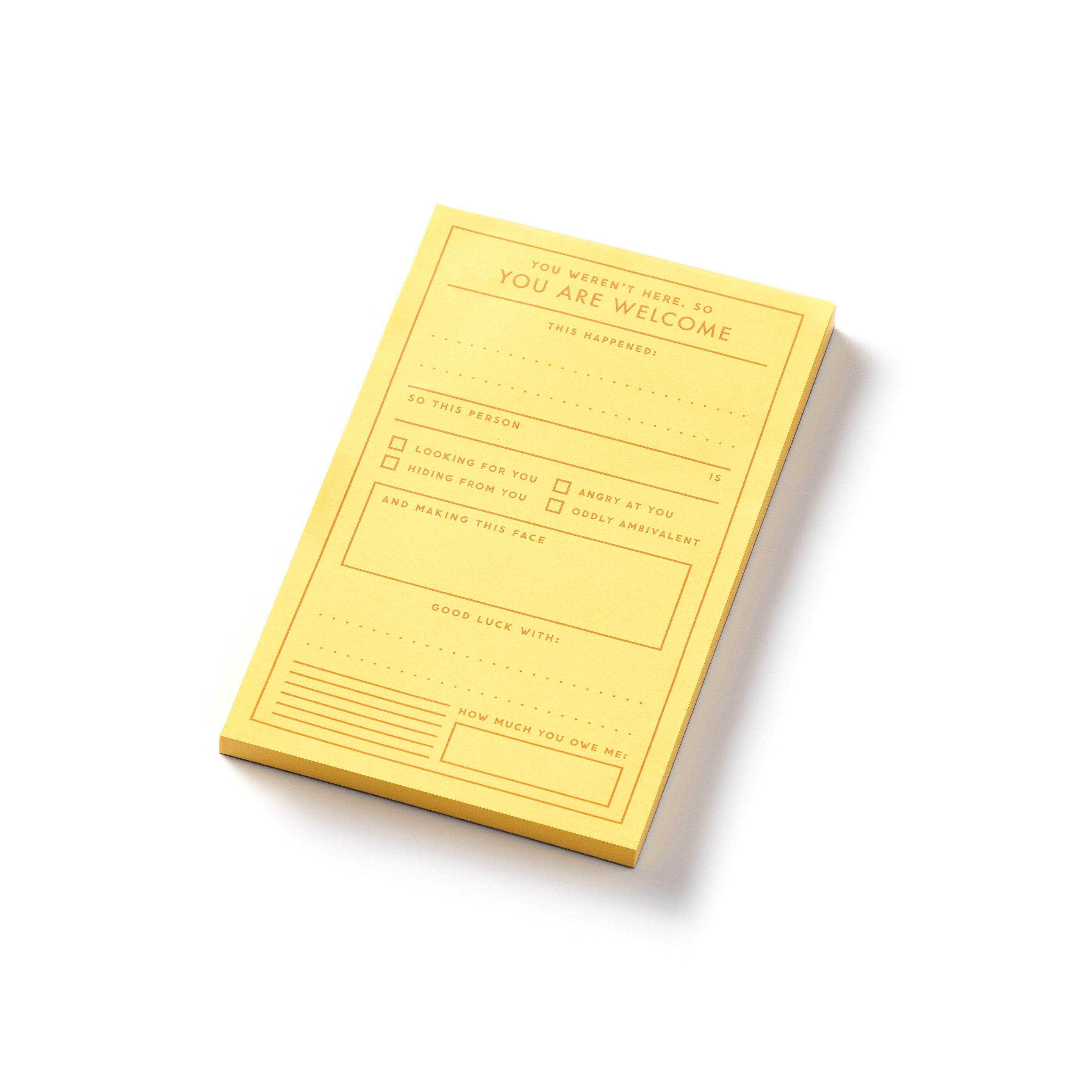 galison-you-are-welcome-memoblock-gelb-75-blatt image 3