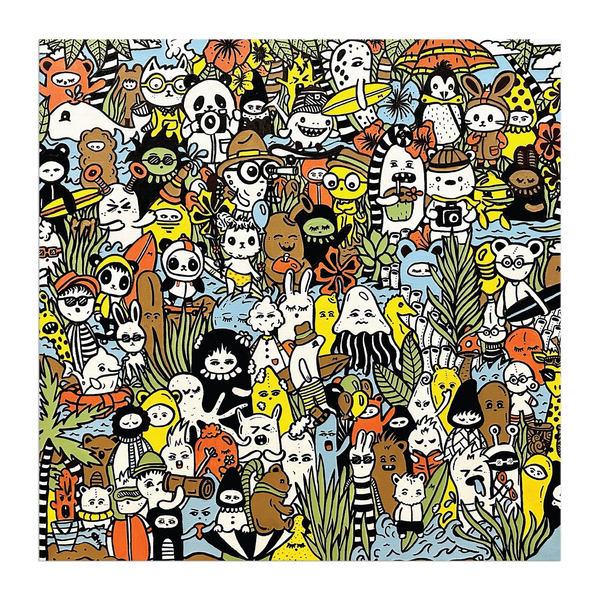 galison-barbtropolis-wild-nights-puzzle-500-teile-dschungel image 5