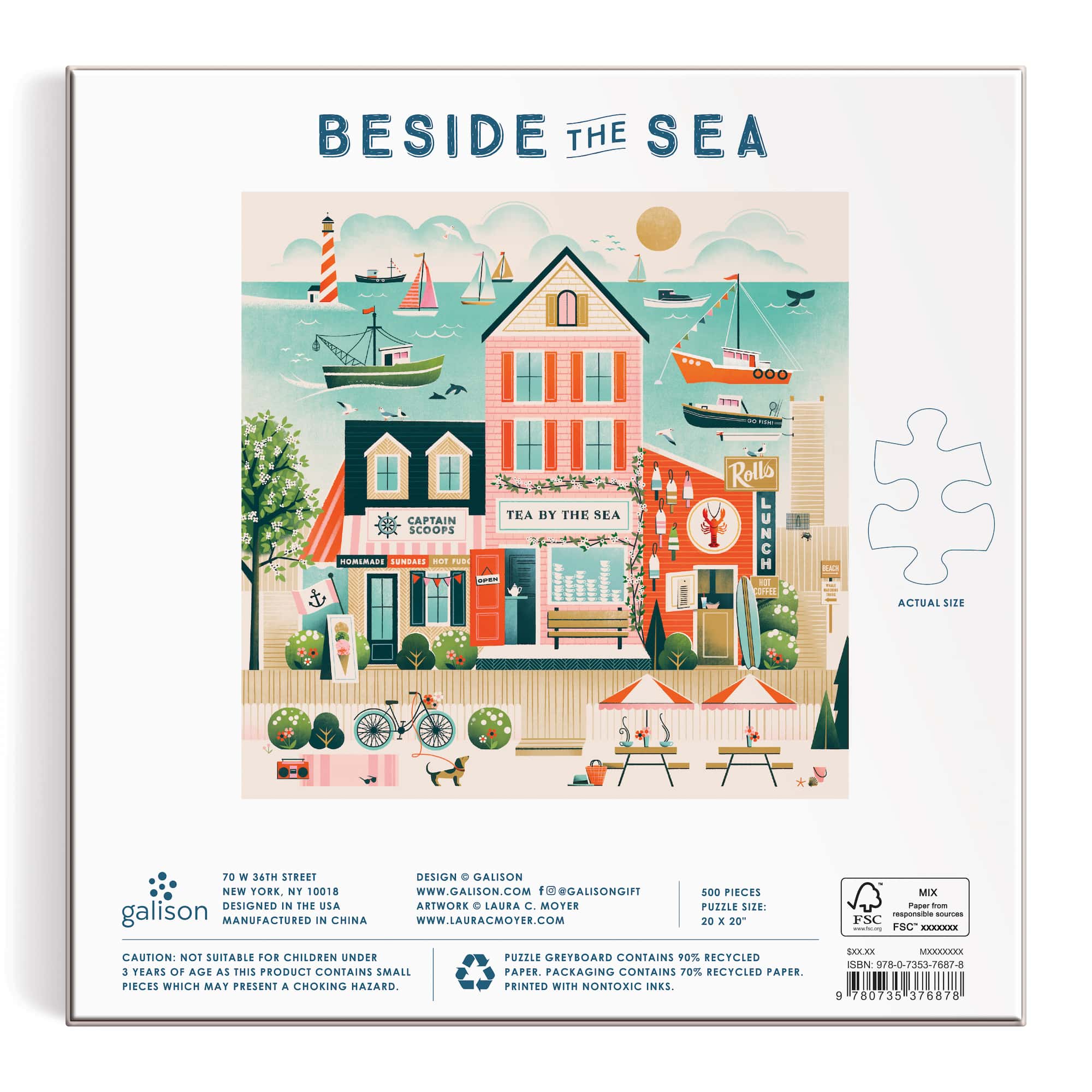 galison-beside-the-sea-500-teile-puzzle-meer-sommer image 4
