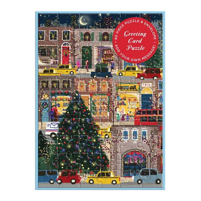 galison-joy-laforme-winter-lights-puzzle-60-teile-karte image 1