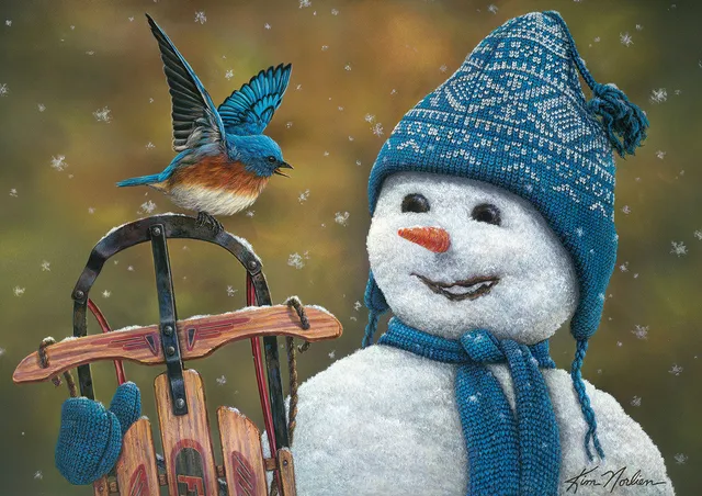 buffalo-games-snow-brother-300-teile-puzzle-schneemann-xxl image 1