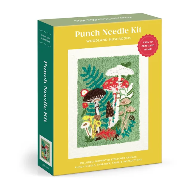 galison-woodland-mushrooms-punch-needle-set-pilze image 1