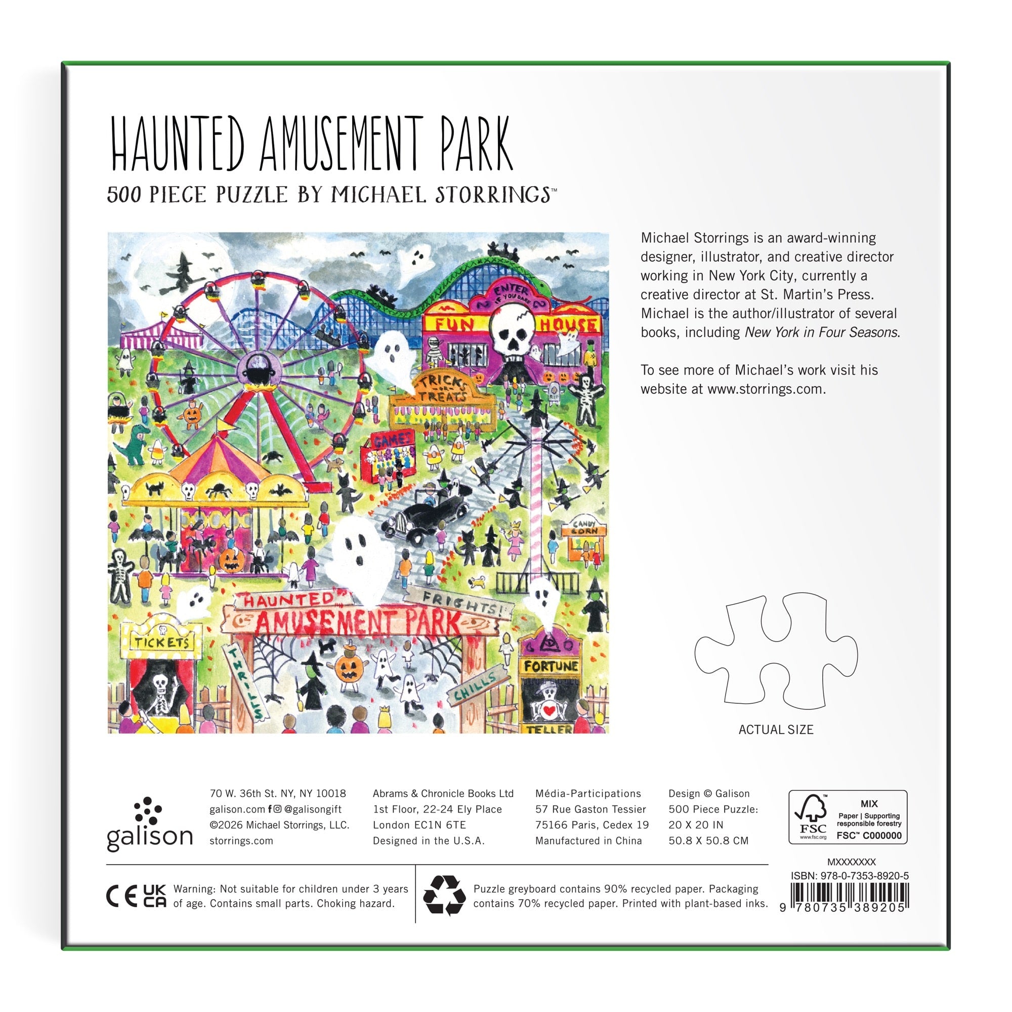 galison-storrings-haunted-amusement-park-500-teile-puzzle-halloween image 7