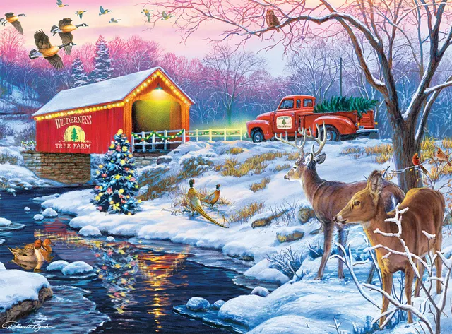 buffalo-games-darrell-bush-christmas-country-1000-teile-puzzle image 1
