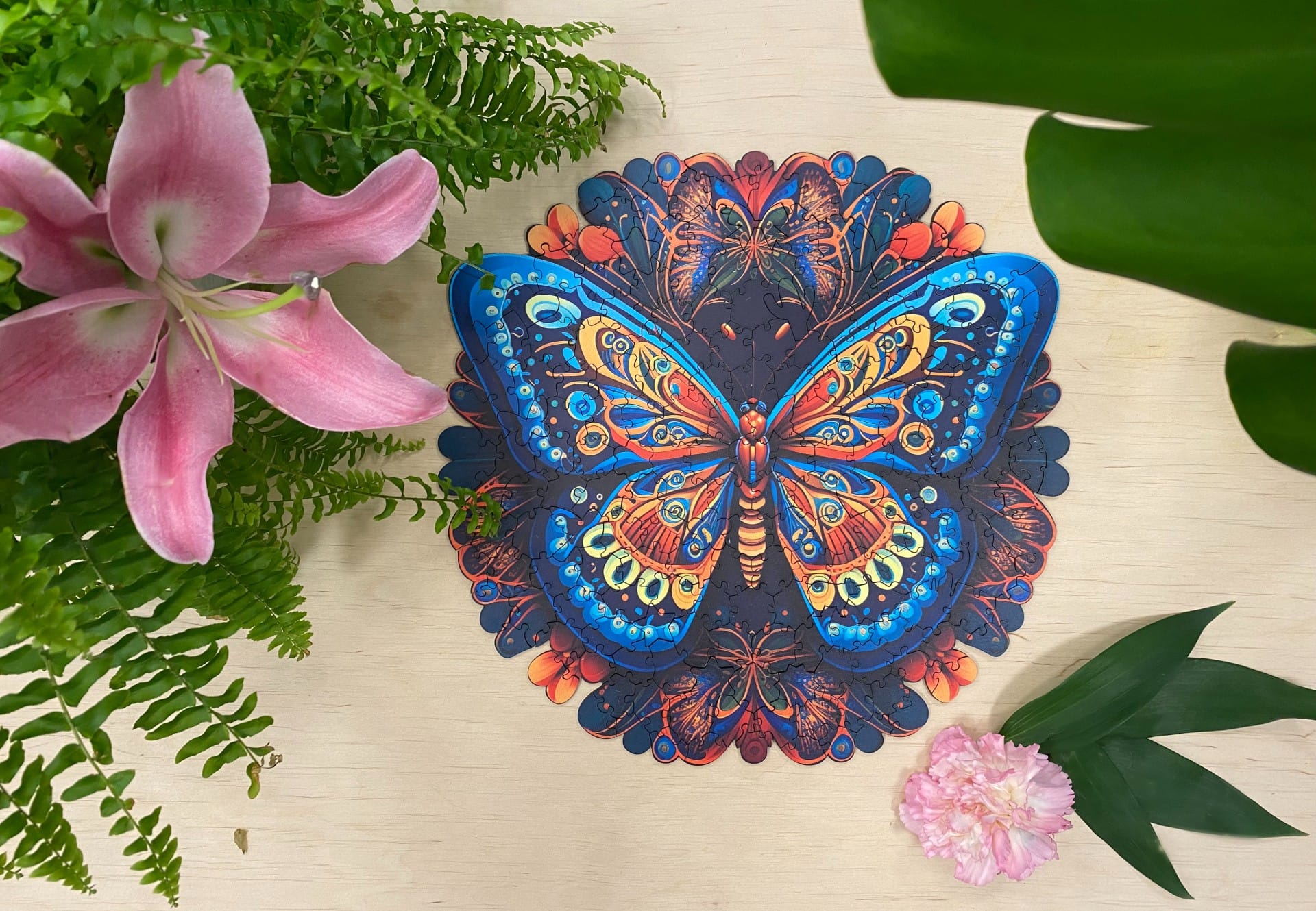 milliwood-peace-and-harmony-motyl-holzpuzzle-206-teile-mandala image 3