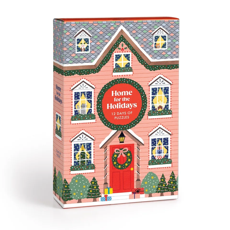 galison-home-for-holidays-adventskalender-puzzle-500-teile image 1