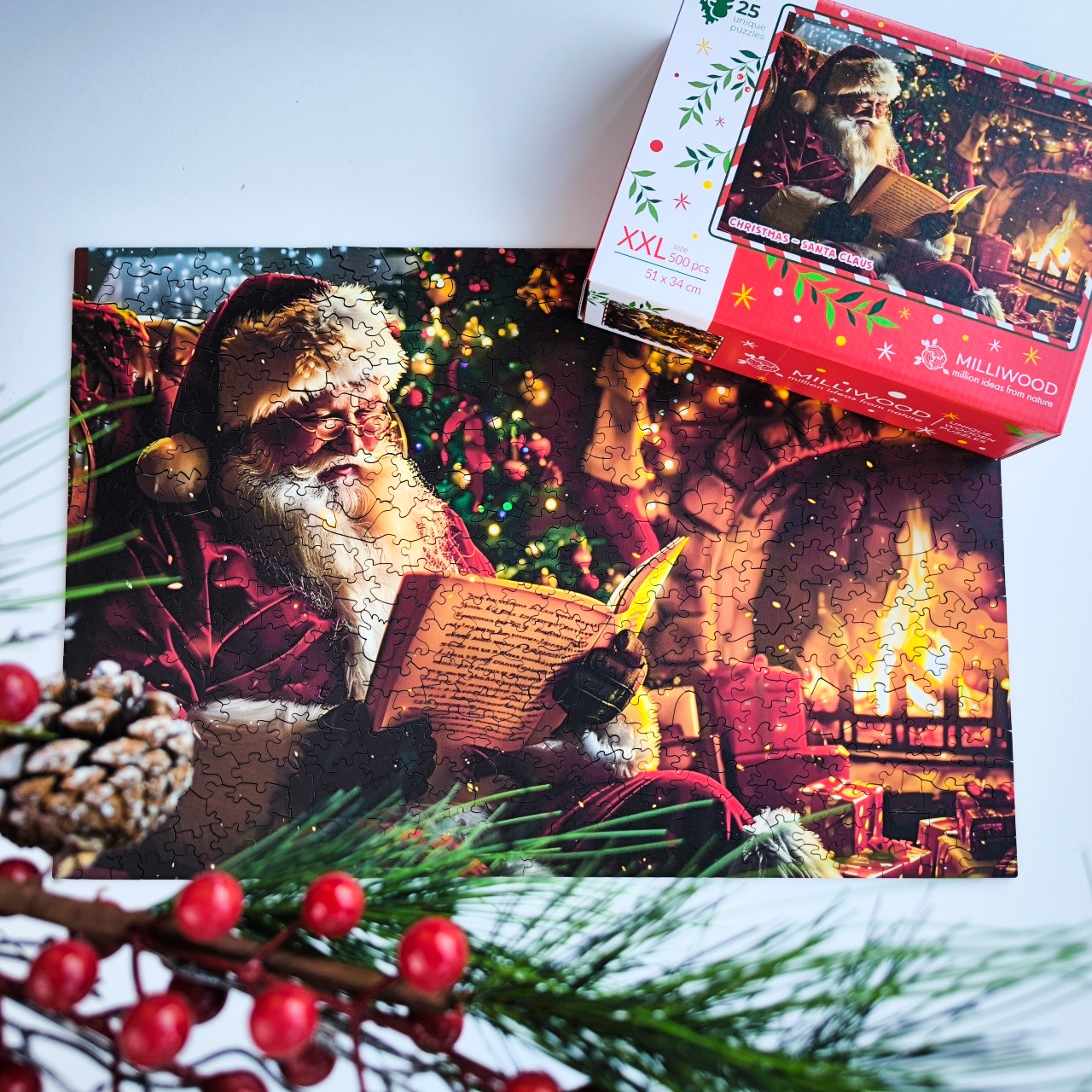 milliwood-christmas-weihnachtsmann-holzpuzzle-500-teile image 3