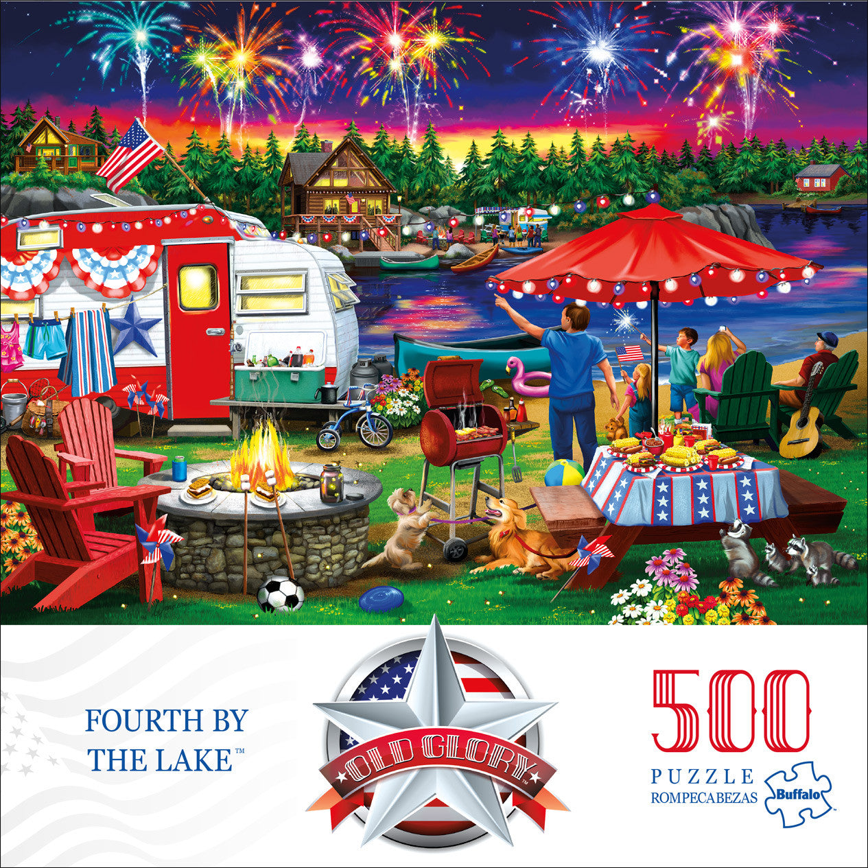 buffalo-games-old-glory-fourth-by-the-lake-500-teile-puzzle image 2