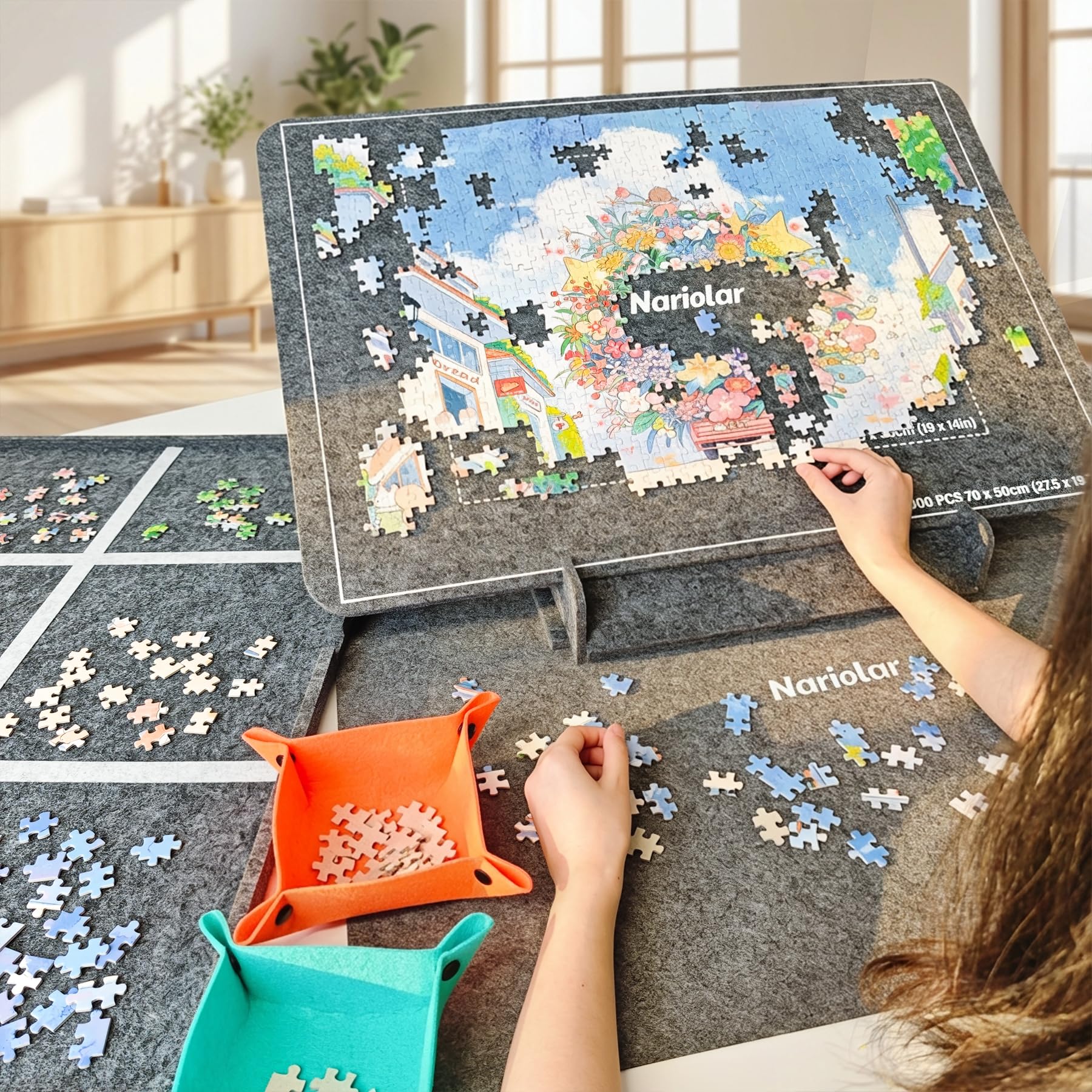 nariolar-puzzle-sorting-trays-puzzlebrett-1000-teile-mit-st-nder image 6