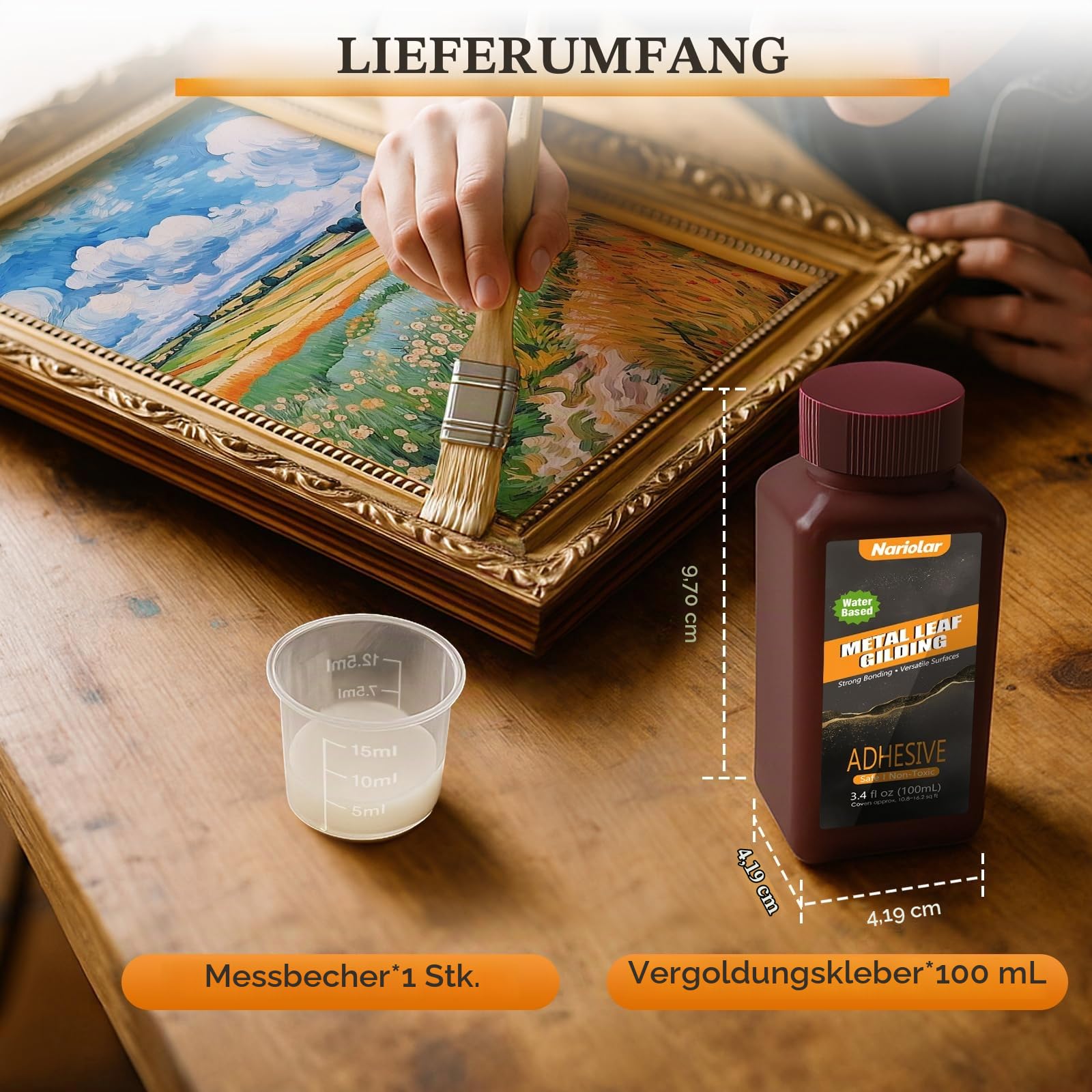 nariolar-anlegemilch-blattgold-kleber-100-ml-wasserbasis image 2
