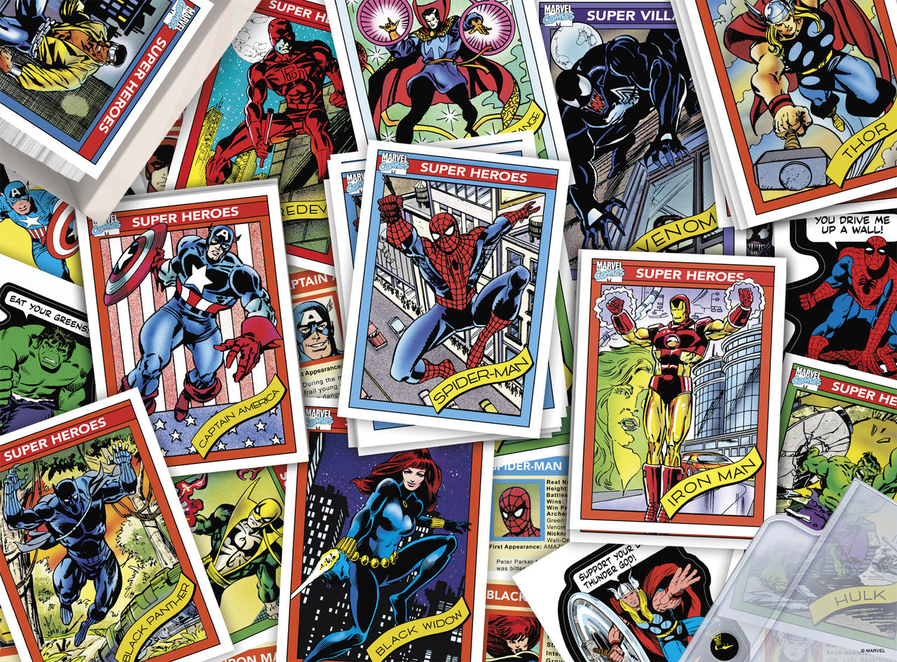buffalo-games-marvel-trading-cards-puzzle-1000-teile-collage image 1