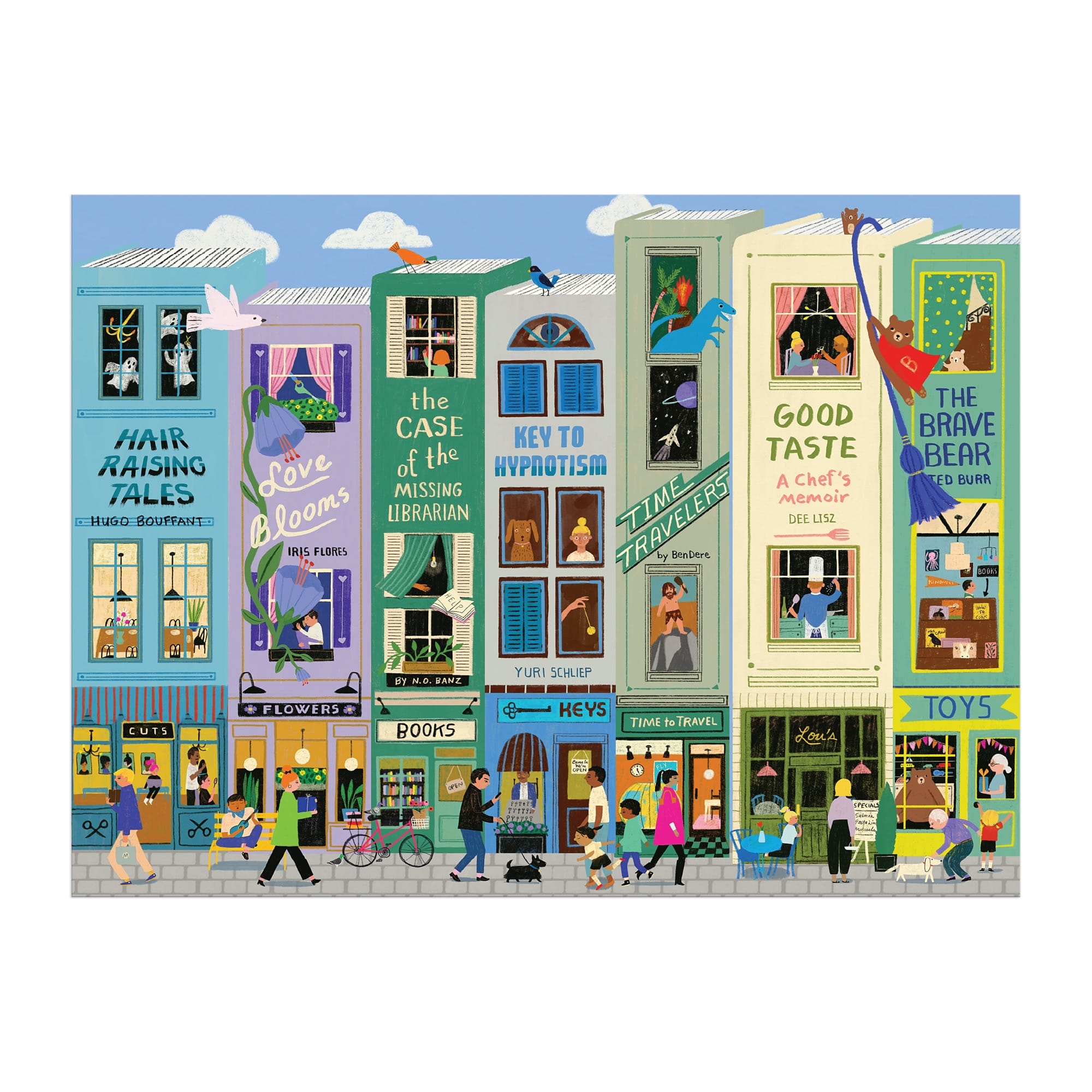 galison-main-street-books-puzzle-1000-teile-b-cher-stadtmotiv image 5