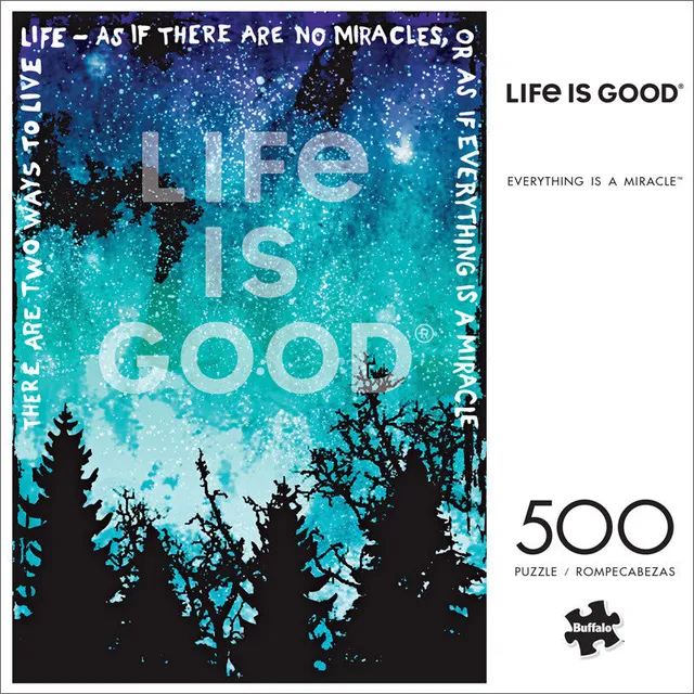 buffalo-games-life-is-good-everything-is-a-miracle-500-teile-puzzle image 1