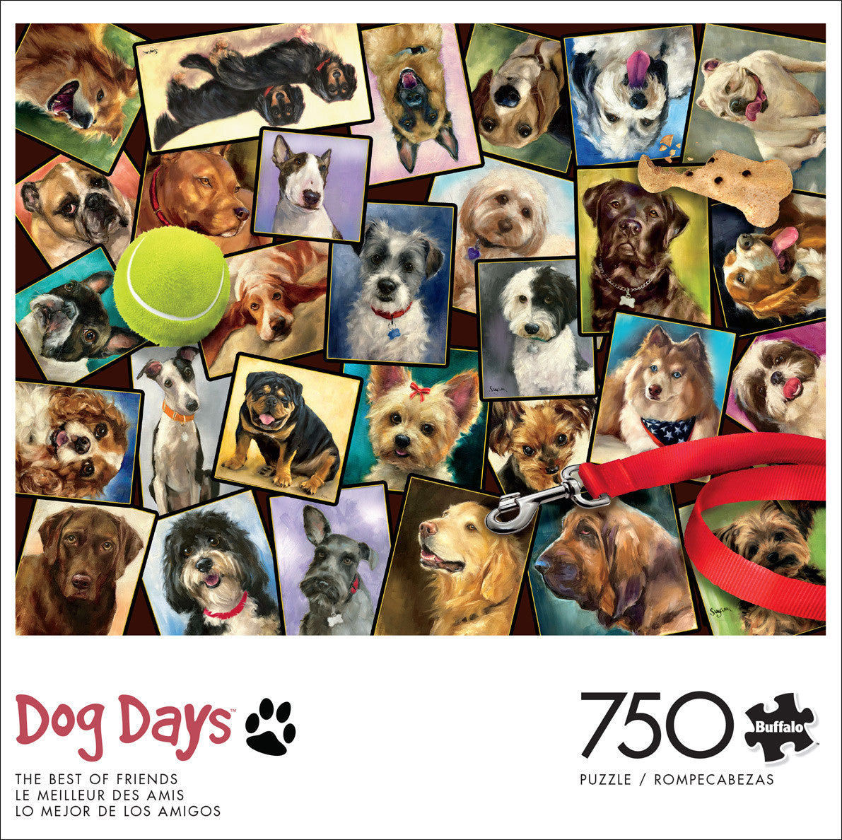 buffalo-games-dog-days-best-of-friends-puzzle-750-teile-hunde image 2