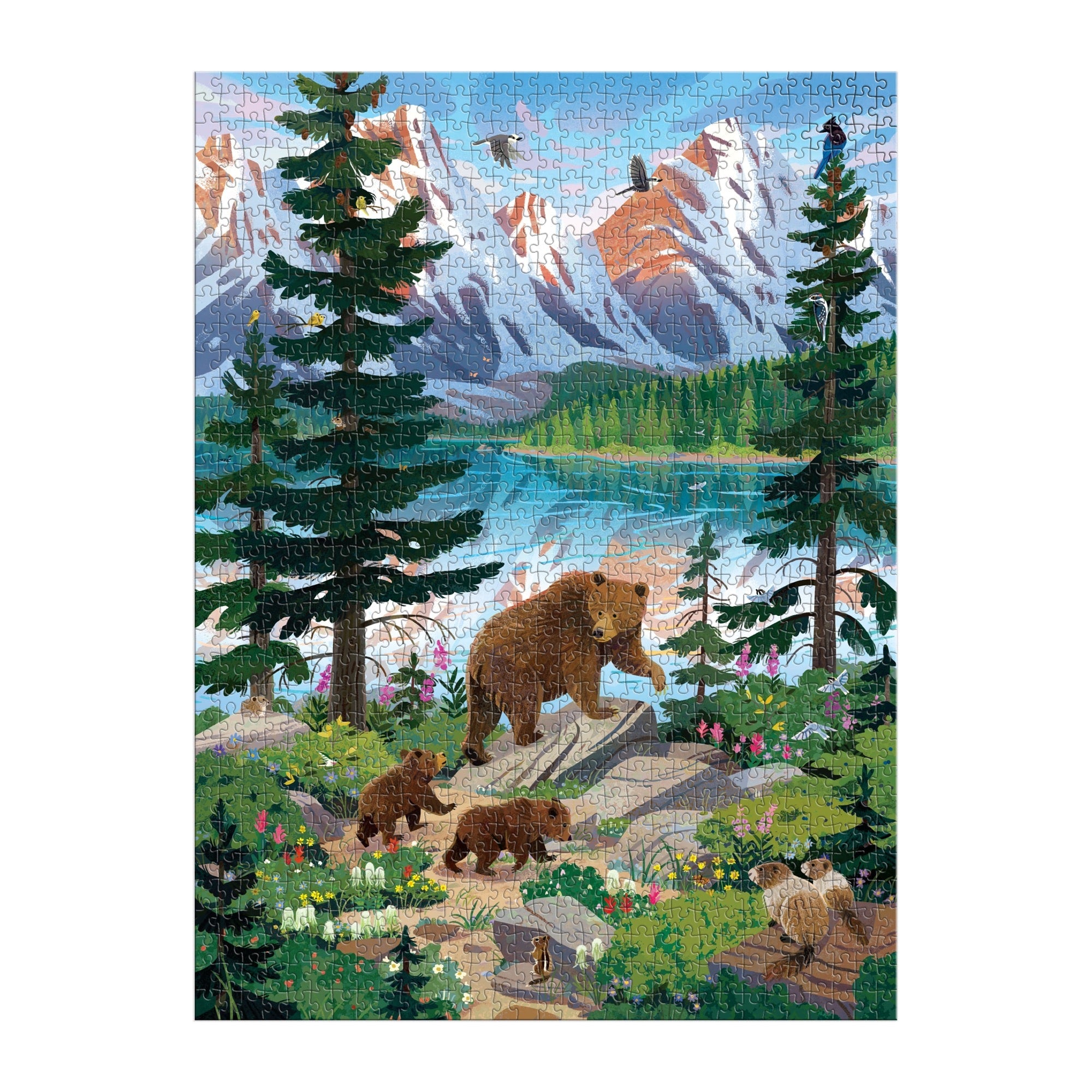 galison-valley-of-the-peaks-puzzle-1000-teile-bergsee image 3