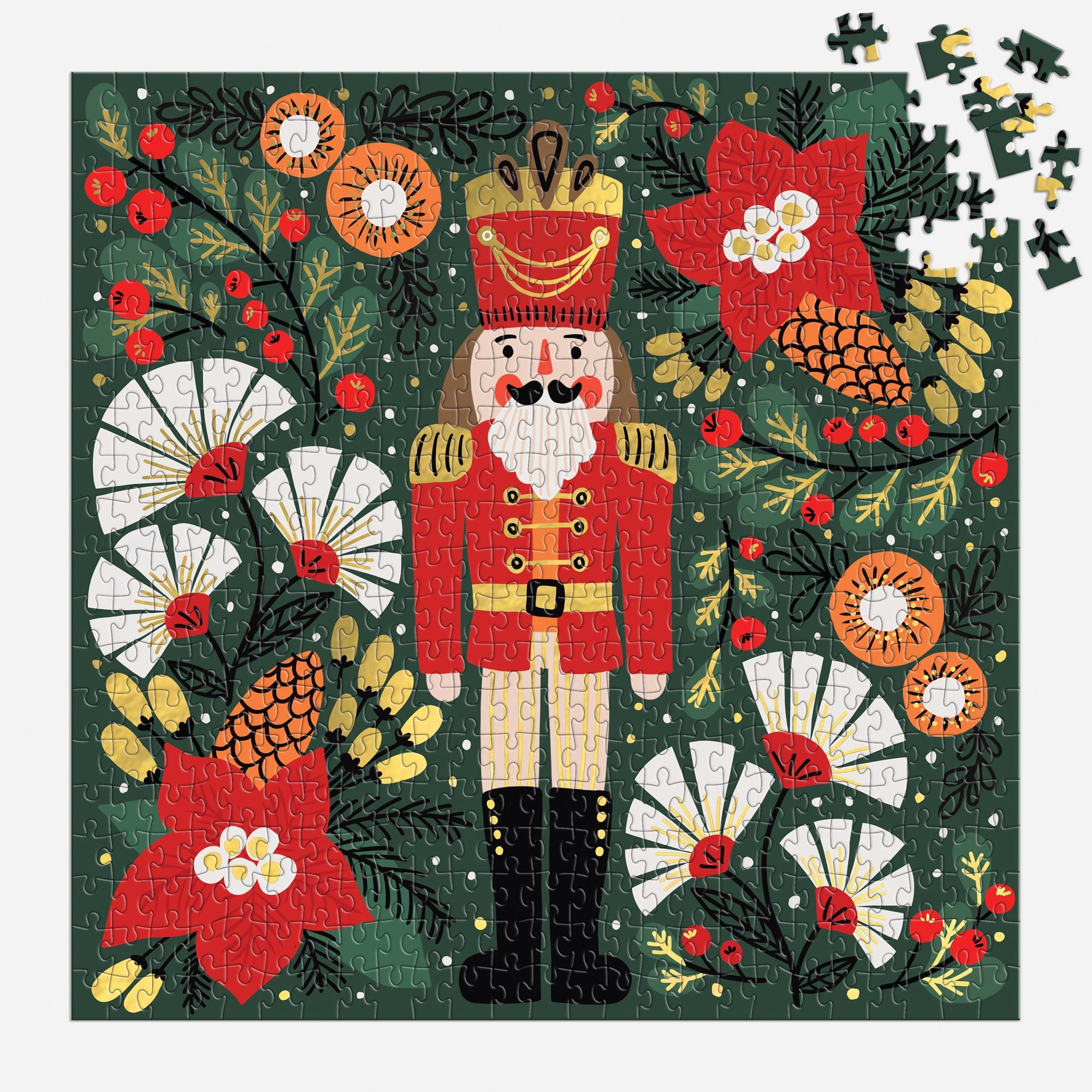 galison-merry-nutcracker-puzzle-500-teile-folie-weihnachten image 4