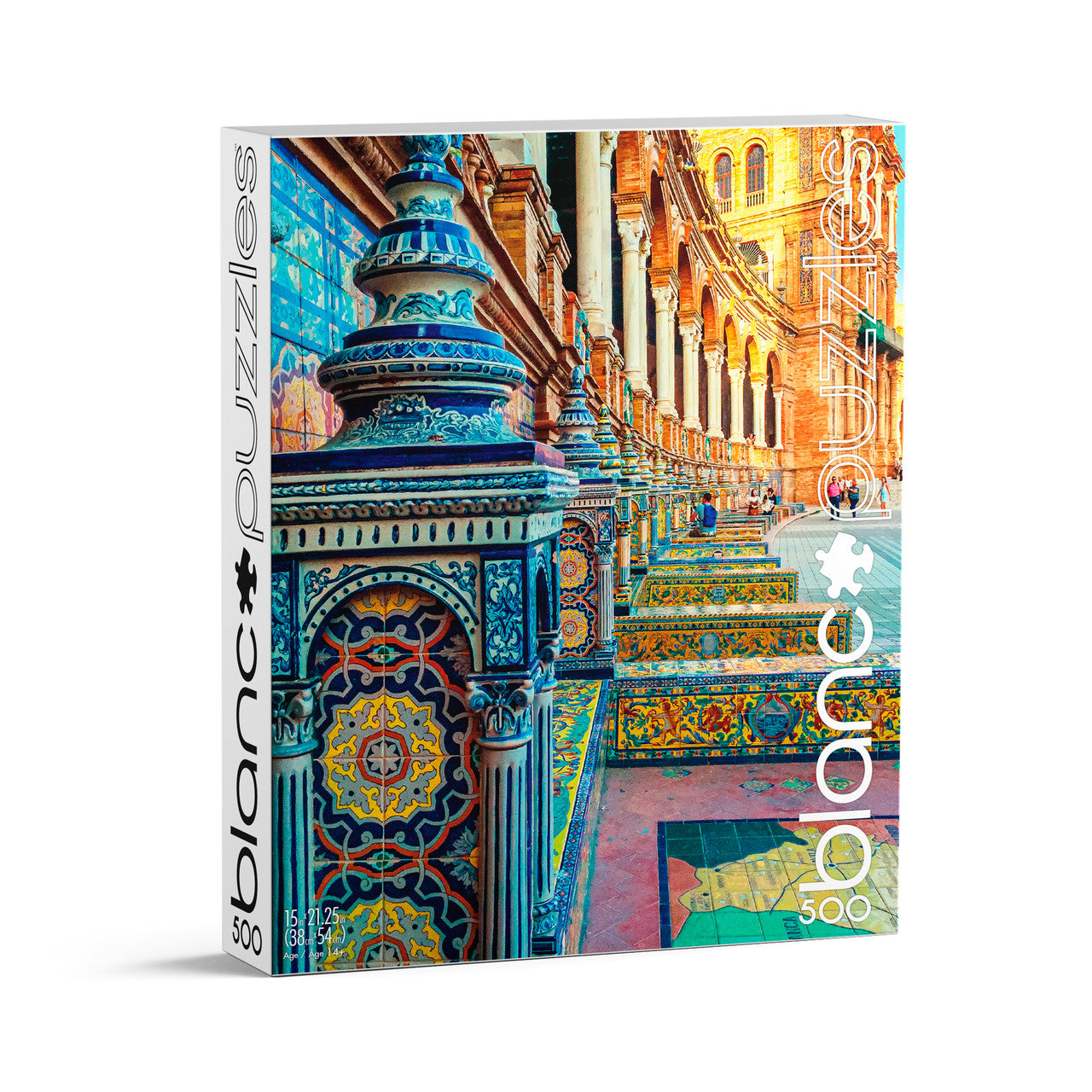 blanc-spanish-tiles-500-teile-puzzle-mosaik-fliesenmuster image 4