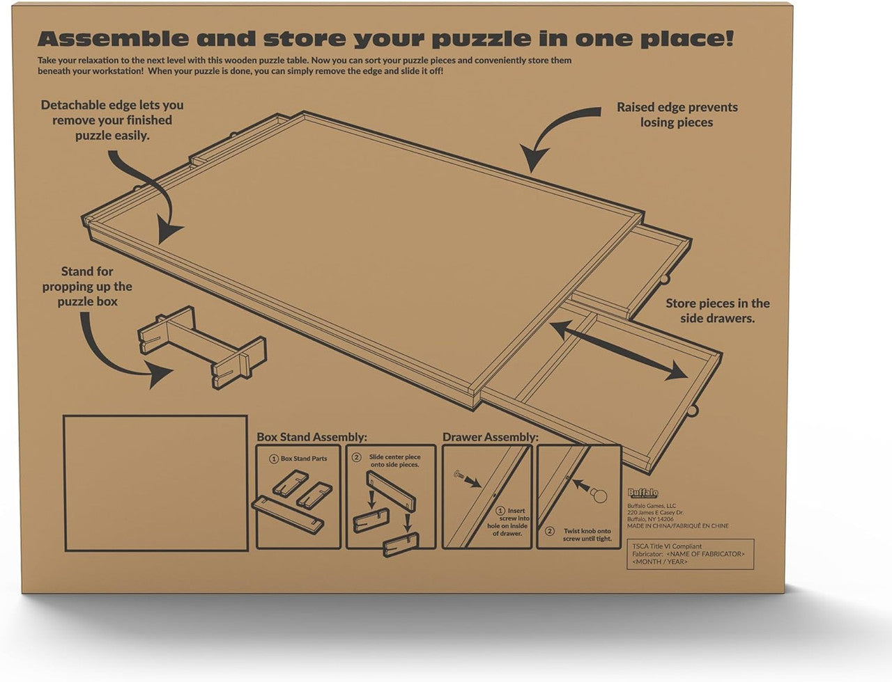 buffalo-games-puzzletisch-holz-schubladen-1000-teile image 4