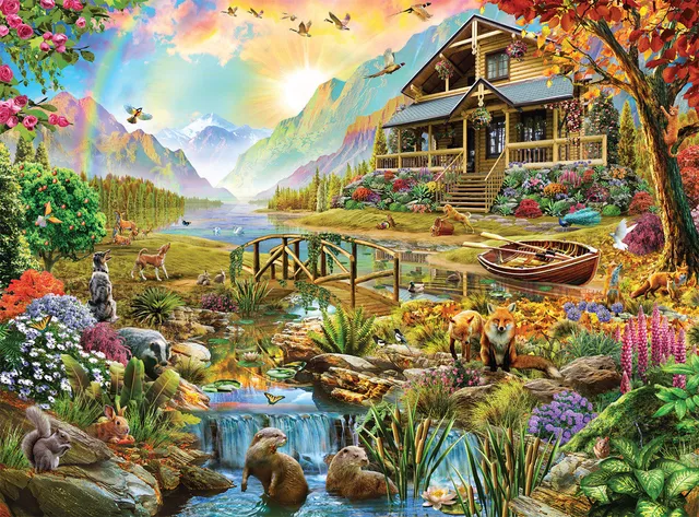 buffalo-games-signature-paradise-in-the-country-puzzle-1000-teile-h-tte image 1