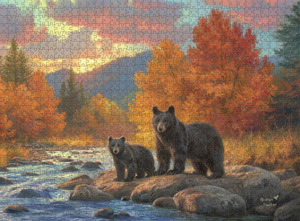 buffalo-games-hunter-golden-crossing-puzzle-1000-teile image 1
