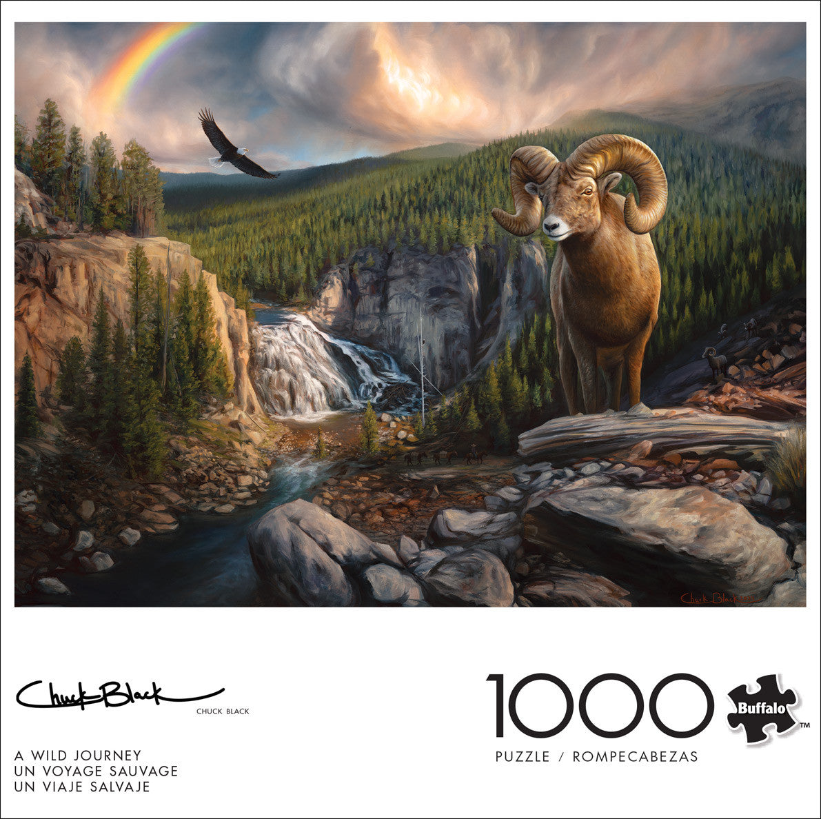 buffalo-games-black-a-wild-journey-1000-teile-puzzle image 2