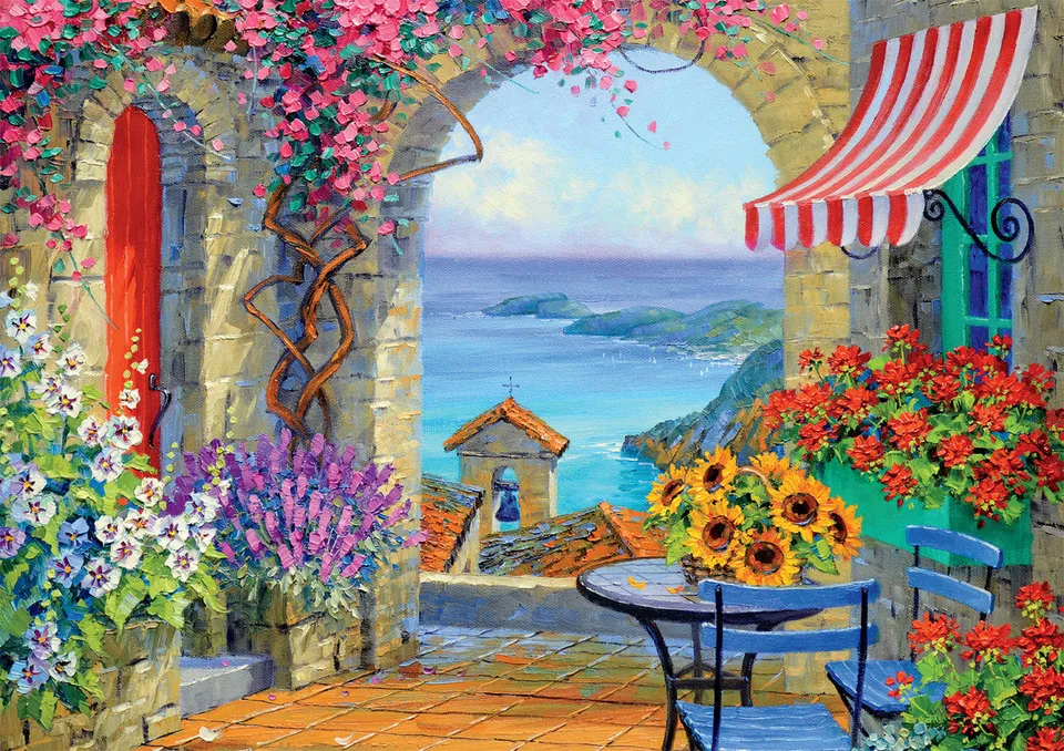 buffalo-games-warmth-of-the-mediterranean-300-teile-puzzle-meer image 1