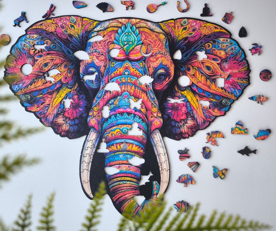milliwood-peace-harmony-elephant-power-holzpuzzle-400-teile image 2