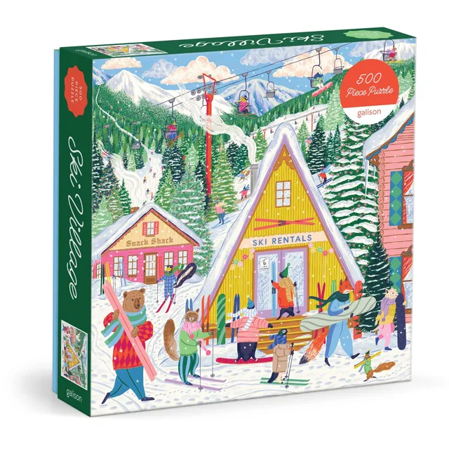 galison-ski-village-puzzle-500-teile-50-8-cm image 1