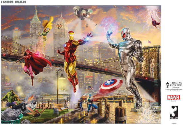 ceaco-iron-man-silver-select-puzzle-1000-teile-marvel image 1