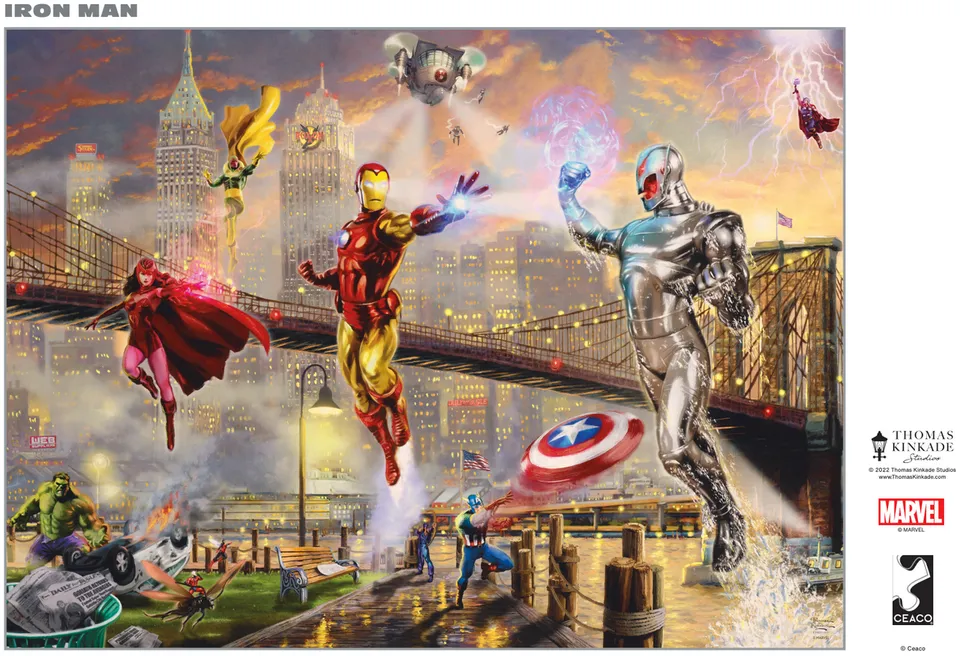 ceaco-iron-man-silver-select-puzzle-1000-teile-marvel image 1