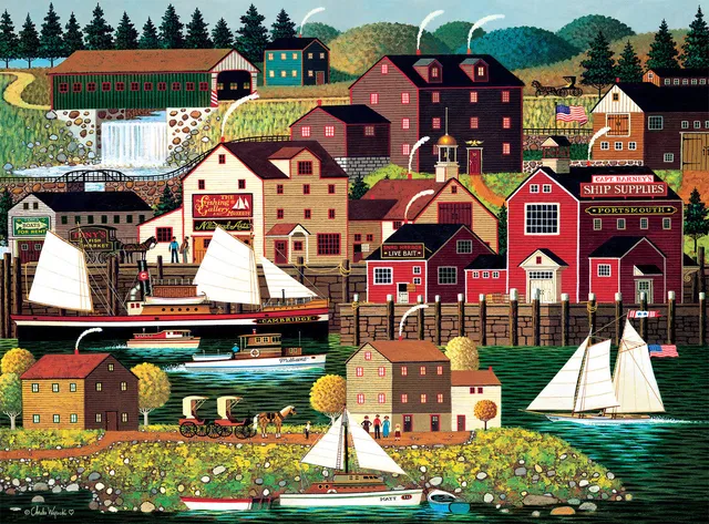 buffalo-games-charles-wysocki-cambridge-puzzle-1000-teile image 1