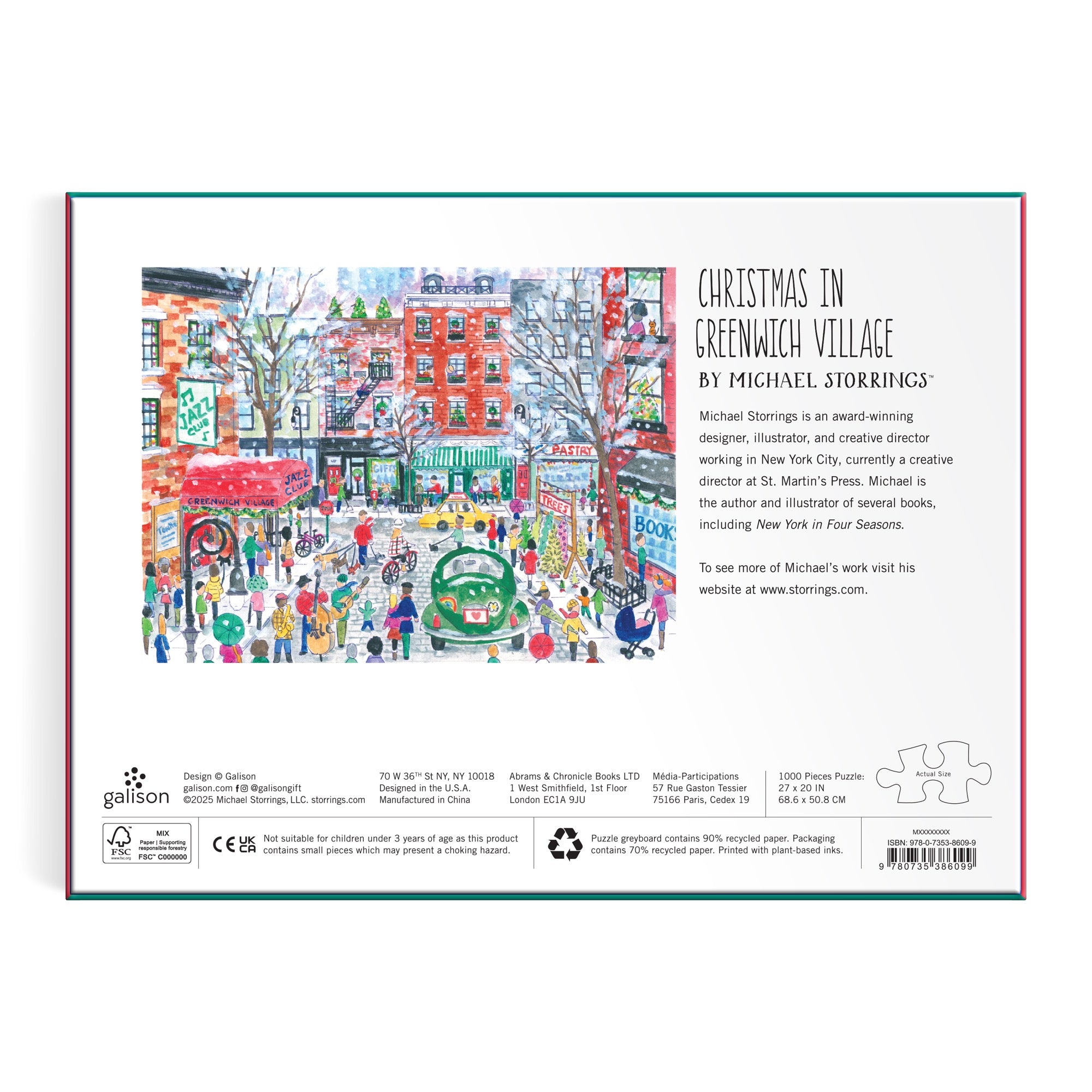 galison-greenwich-village-1000-teile-puzzle-weihnachten-storrings image 6