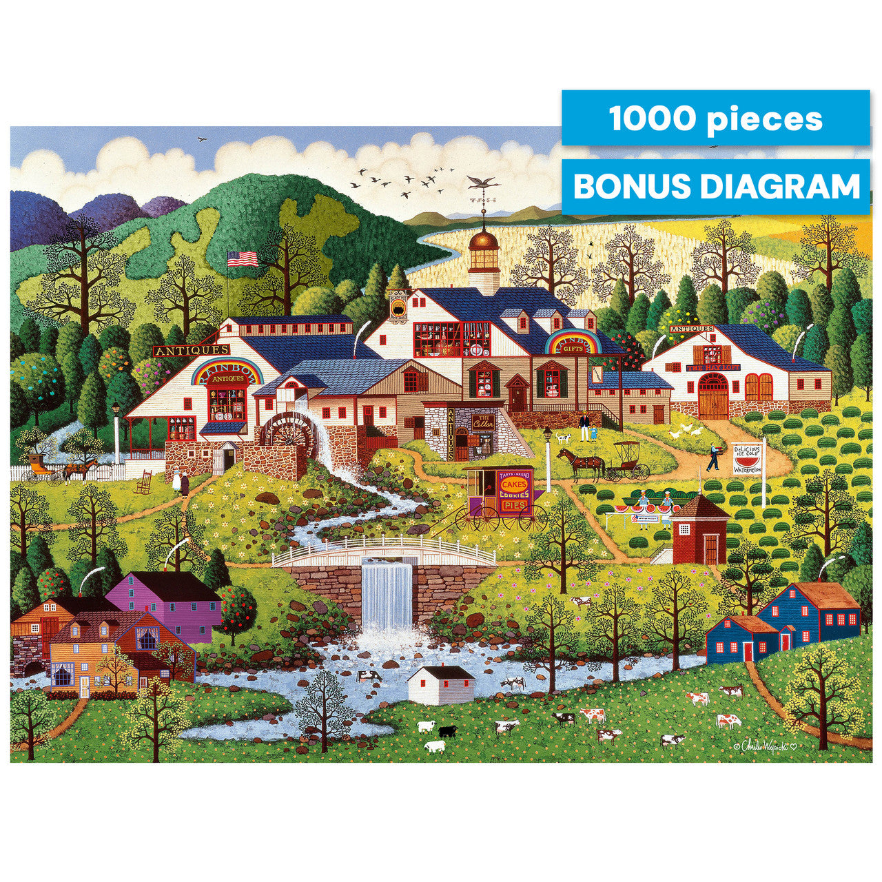 buffalo-games-charles-wysocki-rainbow-s-end-puzzle-1000-teile image 2