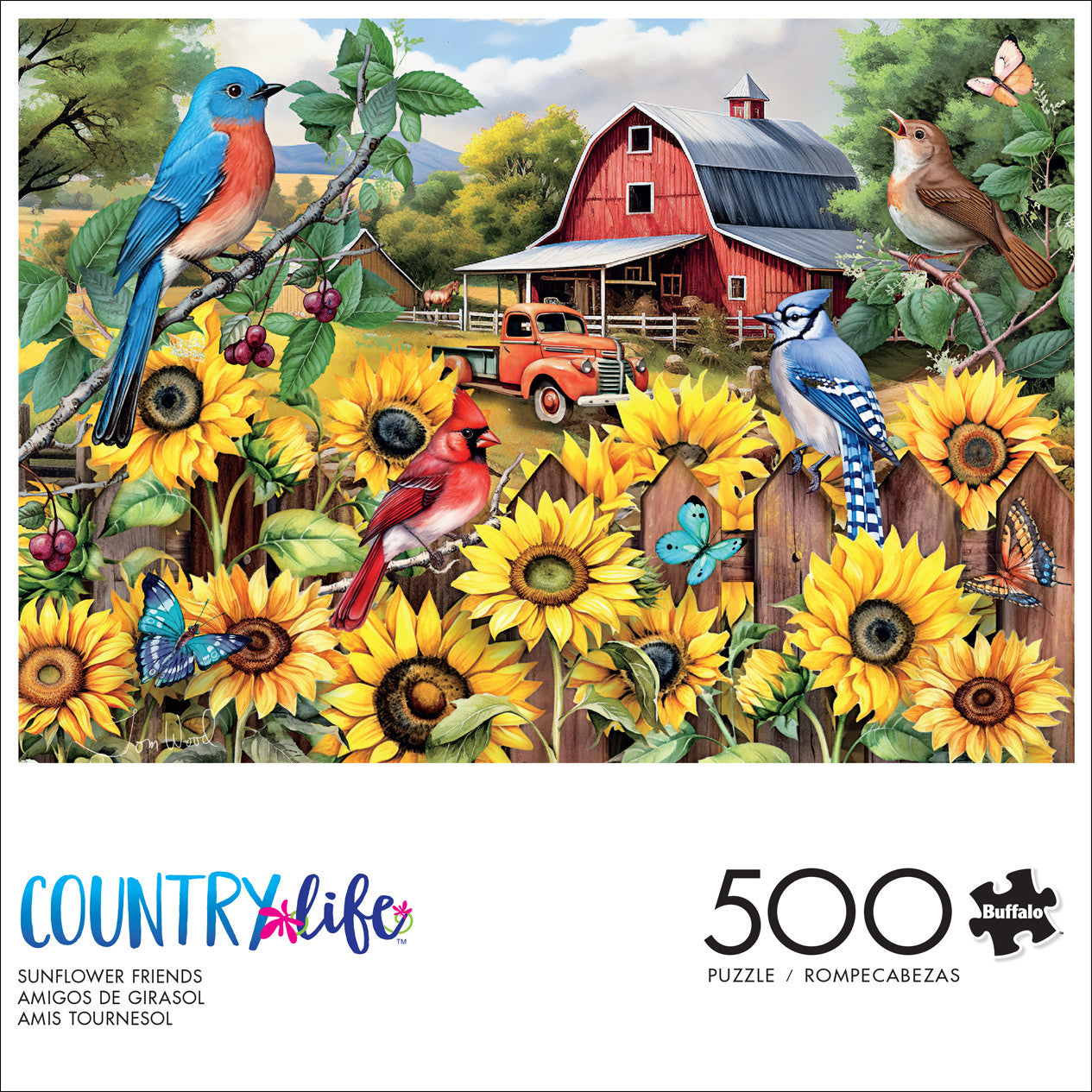 buffalo-games-sunflower-friends-500-teile-puzzle-sonnenblumen image 3