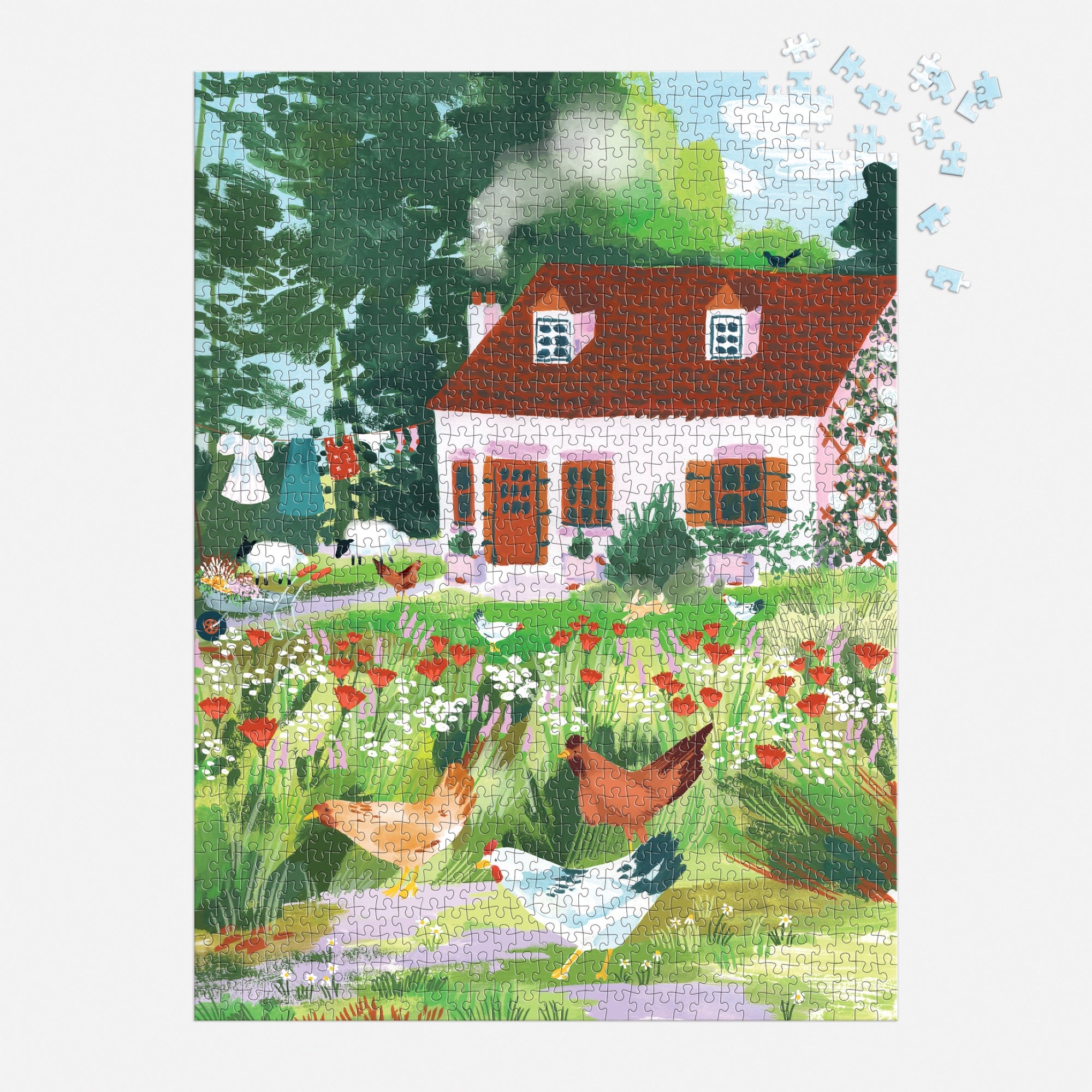 galison-cottage-wildflowers-puzzle-1000-wildblumen image 4