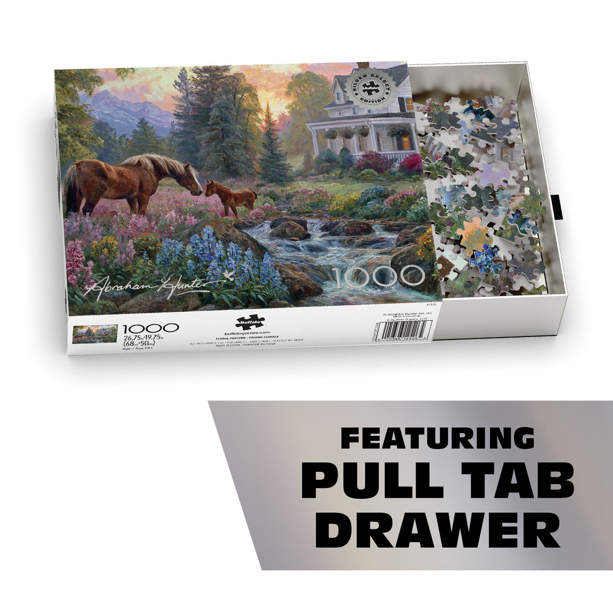 buffalo-games-floral-pasture-1000-teile-puzzle-silver-select image 5