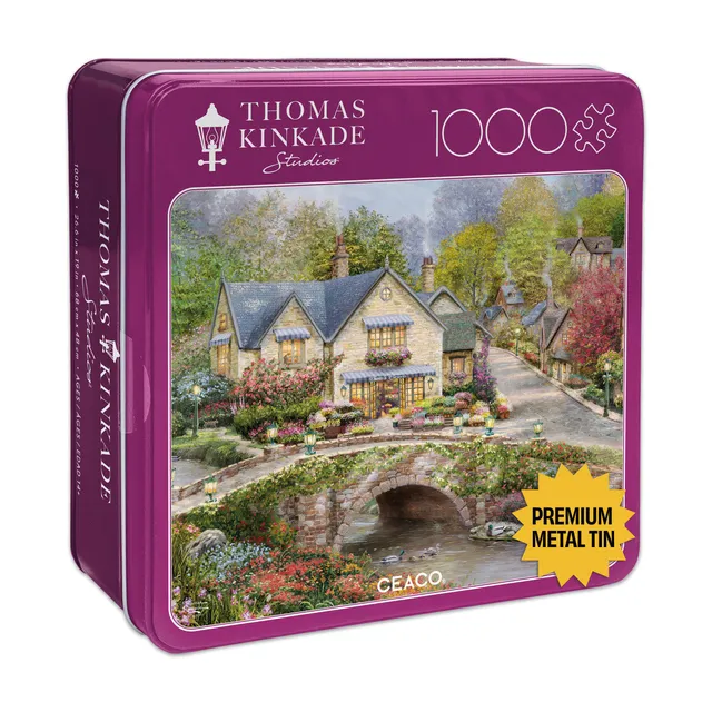 buffalo-games-thomas-kinkade-village-1000-teile-puzzle-dose image 1
