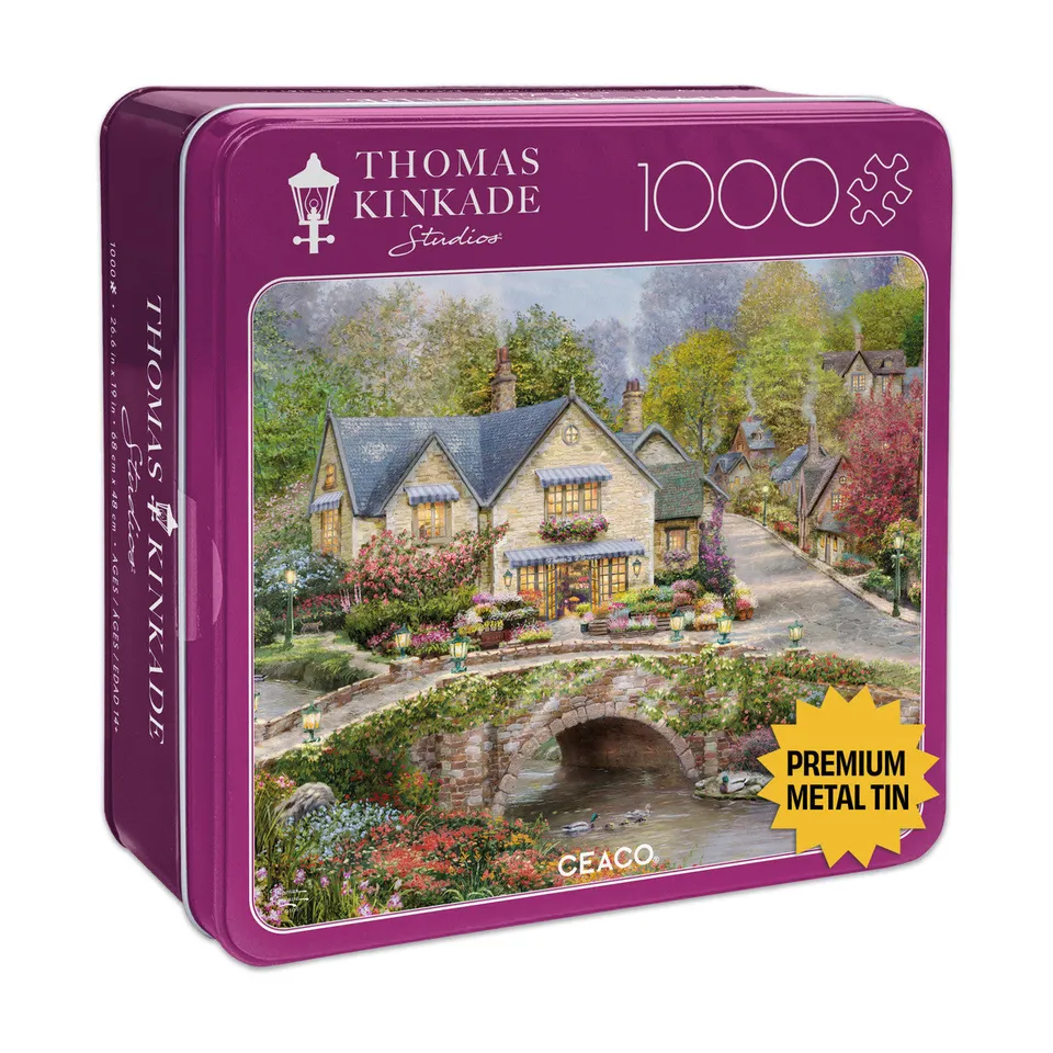buffalo-games-thomas-kinkade-village-1000-teile-puzzle-dose image 1